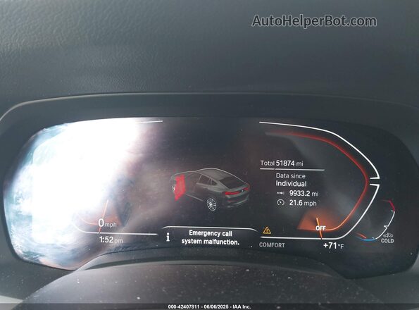 5UXCY6C07N9K65441 2022 BMW X6 Серый Вид задних сидений