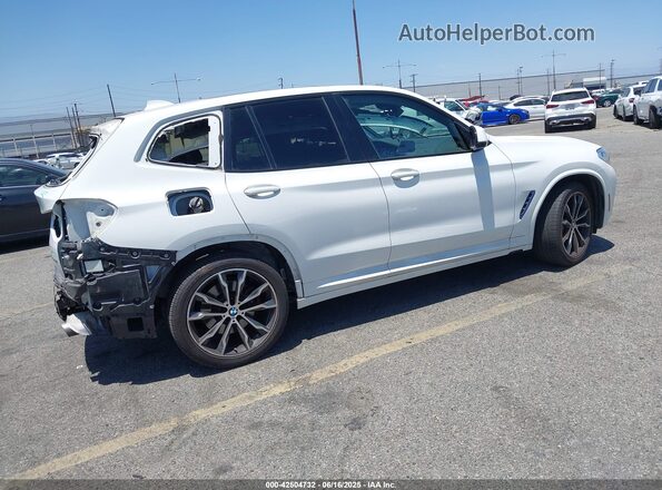 5UXTY3C02M9E16301 2021 BMW X3 White Tył prawy
