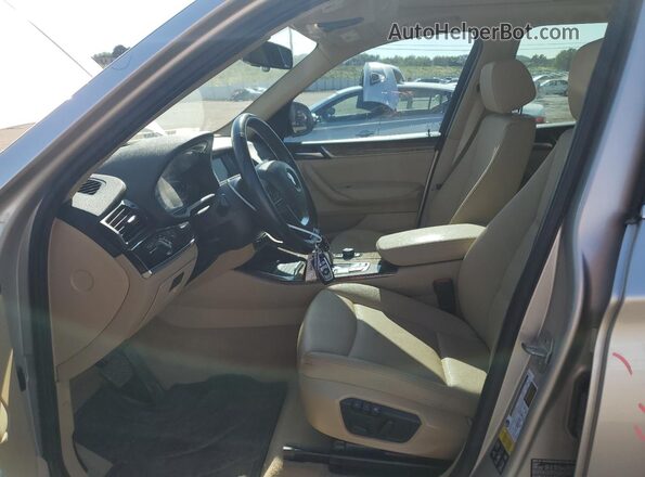 5UXWY3C5XG0N87733 2016 BMW X3 Silver წინა სალონის ხედი