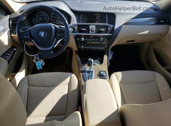 5UXWY3C5XG0N87733 2016 BMW X3 Silver წინა პანელის ხედი