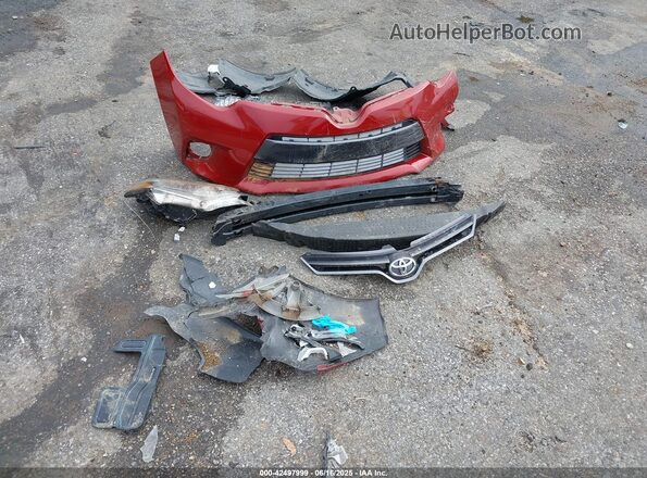5YFBURHE4GP427067 2016 TOYOTA LL Красный Вид щитка приборов