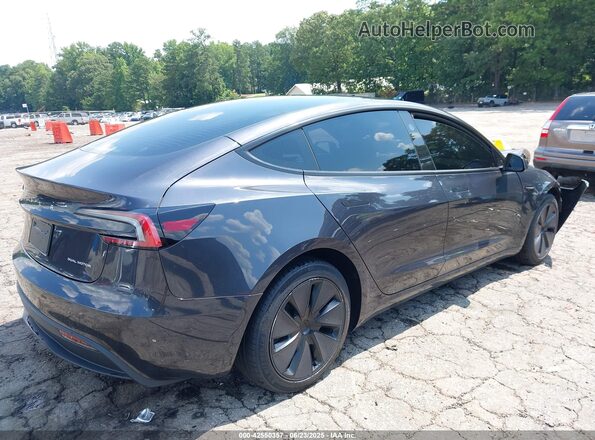 5YJ3E1EB6RF813646 2024 TESLA MODEL 3 Черный Задняя правая четверть