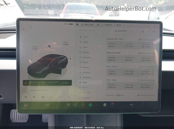 5YJ3E1EB6RF813646 2024 TESLA MODEL 3 Черный Вид задних сидений