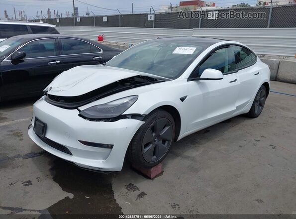 5YJ3E1EB9PF393085 2023 TESLA MODEL 3 White Передня ліва чверть