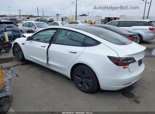 5YJ3E1EB9PF393085 2023 TESLA MODEL 3 White Задня ліва чверть