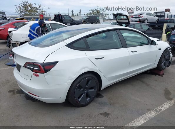 5YJ3E1EB9PF393085 2023 TESLA MODEL 3 White Задня права чверть