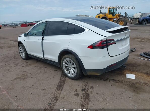 5YJXCDE2XMF323695 2021 TESLA MODEL X White უკანა მარცხენა