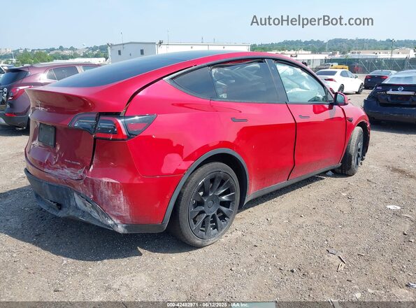 5YJYGDEE2MF062405 2021 TESLA MODEL Y Red Rear right
