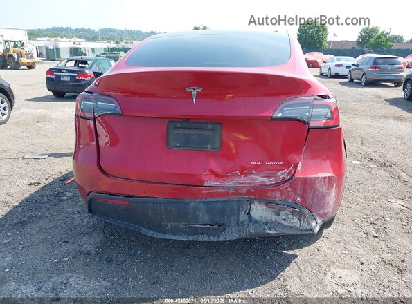 5YJYGDEE2MF062405 2021 TESLA MODEL Y Red Front view