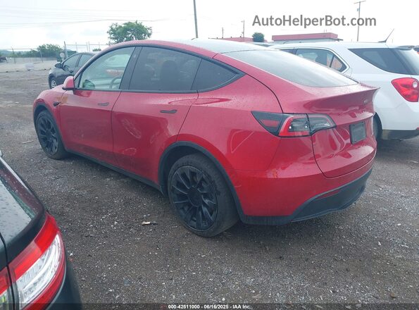 5YJYGDEE3MF092447 2021 TESLA MODEL Y Красный Задняя левая четверть