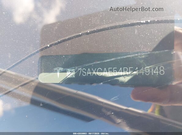 7SAXCAE54RF449148 2024 TESLA MODEL X White Вид підкапотного простору