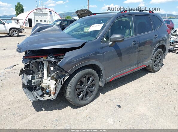 JF2SKALC6MH524096 2021 SUBARU FORESTER Серый Передняя левая четверть