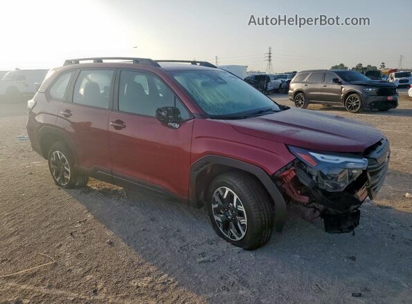 JF2SLDAC7SH407254 2025 SUBARU FORESTER Burgundy წინა მარჯვენა
