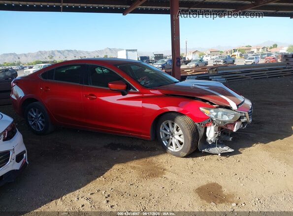JM1GL1U51H1153090 2017 MAZDA 6 Red უკანა სალონის ხედი