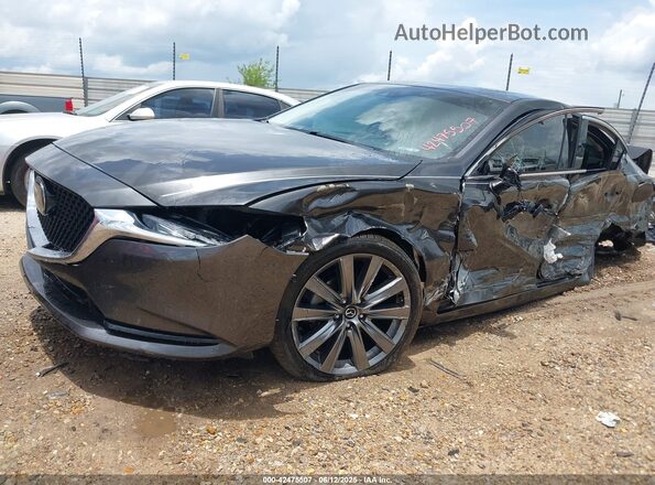 JM1GL1VM4M1617053 2021 MAZDA 6 Gray Առջևի ձախ երեք քառորդ տեսարան
