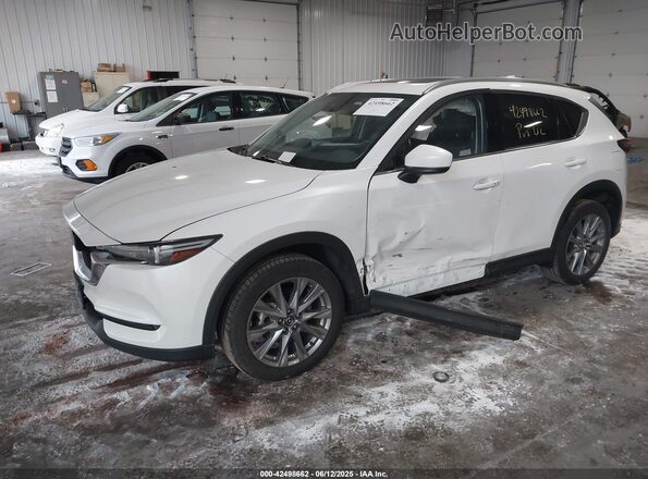 JM3KFBDM4M0425878 2021 MAZDA CX-5 White წინა მარცხენა ხედი სამი მეოთხედიდან