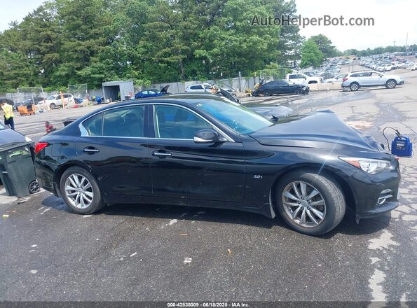 JN1CV7AR6HM682328 2017 INFINITI Q50 Black Rear interior view