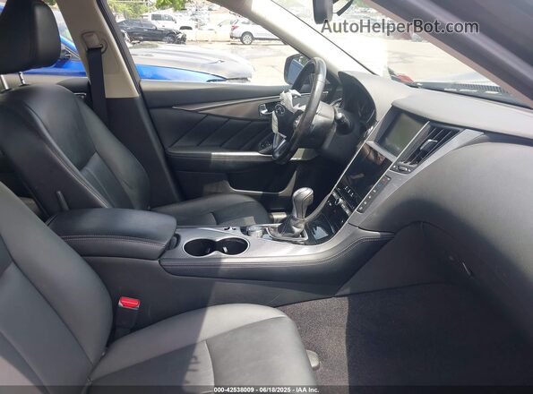 JN1CV7AR6HM682328 2017 INFINITI Q50 Black Front interior view