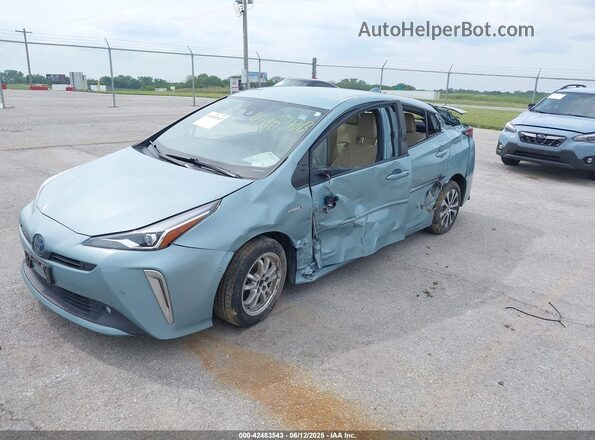JTDL9MFU8M3022756 2021 TOYOTA LE Light Blue Передняя левая четверть