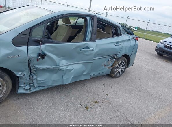 JTDL9MFU8M3022756 2021 TOYOTA LE Light Blue Вид спереди