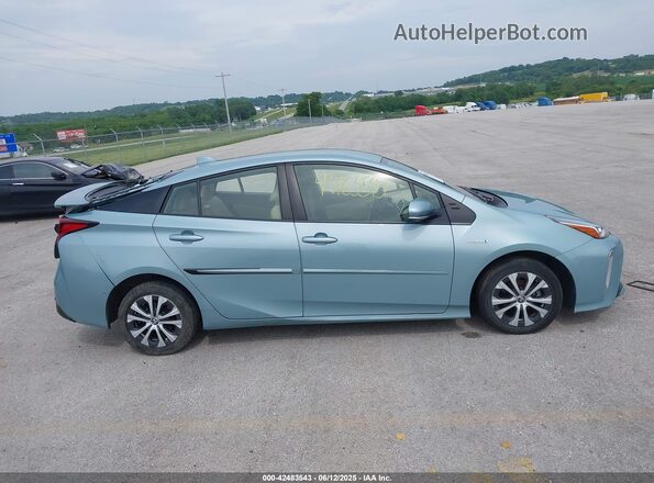 JTDL9MFU8M3022756 2021 TOYOTA LE Light Blue Вид задней части салона