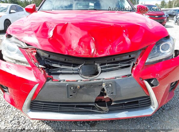 JTHKD5BHXG2264904 2016 LEXUS CT 200H Красный Вид спереди