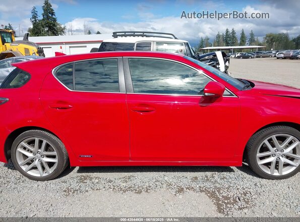 JTHKD5BHXG2264904 2016 LEXUS CT 200H Красный Вид задней части салона