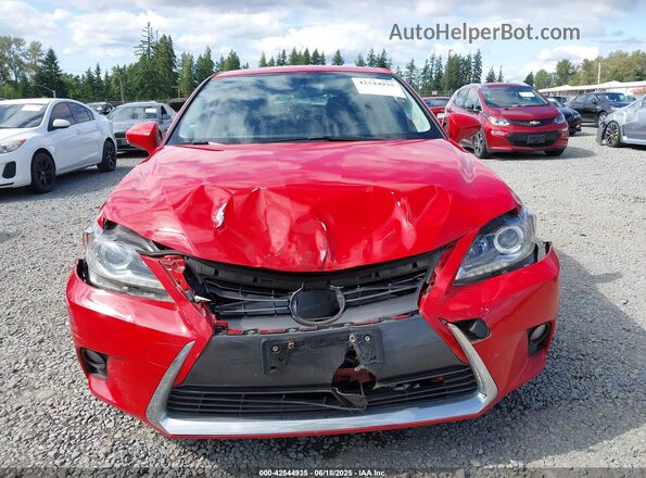 JTHKD5BHXG2264904 2016 LEXUS CT 200H Красный Вид щитка приборов