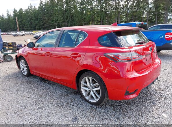 JTHKD5BHXG2264904 2016 LEXUS CT 200H Красный Задняя левая четверть
