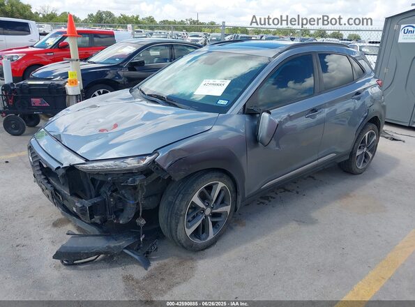 KM8K33A57LU405647 2020 HYUNDAI KONA Gray Vista tres cuartos delantera izquierda