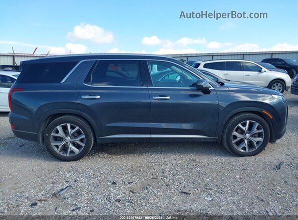 KM8R44HE7LU065990 2020 HYUNDAI PALISADE Gray Rear interior view