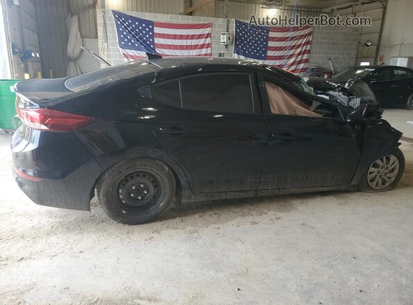 KMHD74LF6HU115593 2017 HYUNDAI ELANTRA Black უკანა მარჯვენა