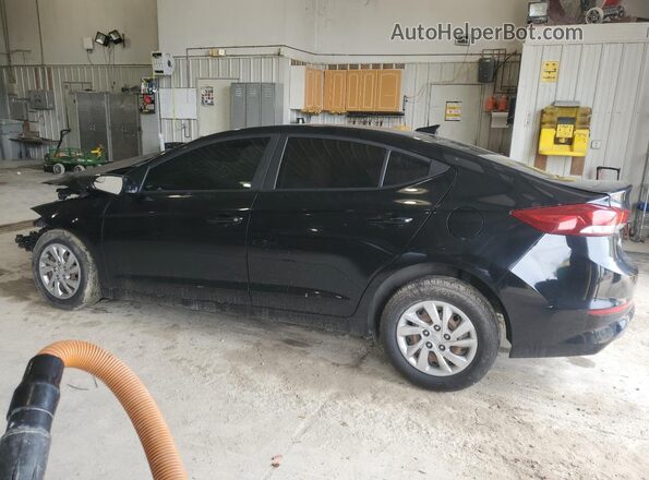 KMHD74LF6HU115593 2017 HYUNDAI ELANTRA Black უკანა მარცხენა