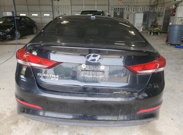 KMHD74LF6HU115593 2017 HYUNDAI ELANTRA Black უკანა ხედი