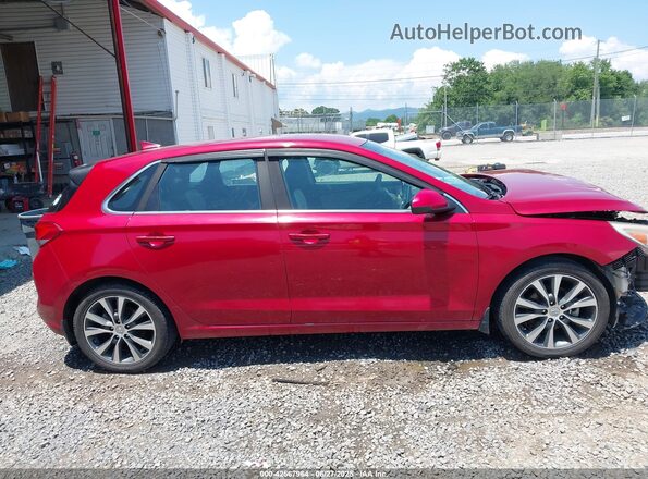 KMHH35LE9JU011146 2018 HYUNDAI ELANTRA GT Красный Вид задней части салона