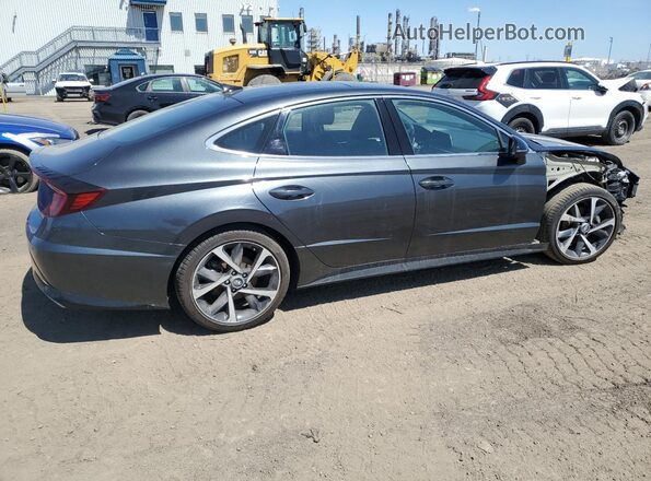 KMHL44J25PA296027 2023 HYUNDAI SONATA Charcoal Rear right