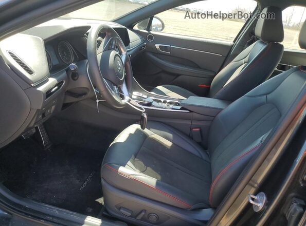 KMHL44J25PA296027 2023 HYUNDAI SONATA Charcoal Front interior view