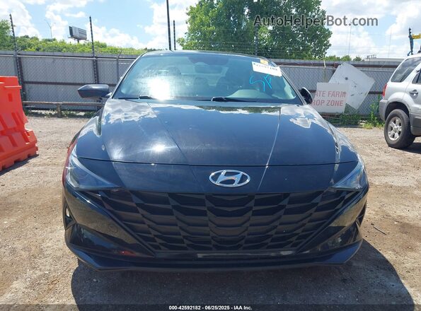 KMHLL4AG4MU173585 2021 HYUNDAI ELANTRA Black Սալոնի հետևի տեսք