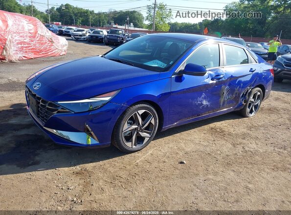 KMHLP4AG1MU121416 2021 HYUNDAI ELANTRA Dark Blue 