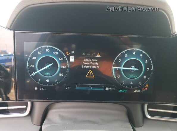 KMHLS4DG1RU811507 2024 HYUNDAI ELANTRA Black Widok zestawu wskaźników