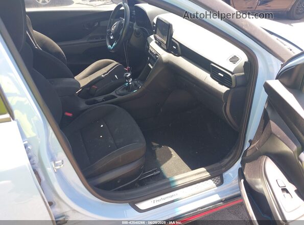 KMHT36AH1LU006829 2020 HYUNDAI VELOSTER N Light Blue Vista interior delantera