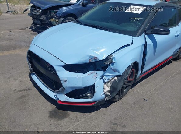 KMHT36AH1LU006829 2020 HYUNDAI VELOSTER N Light Blue Vista frontal