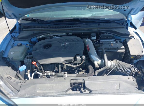 KMHT36AH1LU006829 2020 HYUNDAI VELOSTER N Light Blue Vista trasera