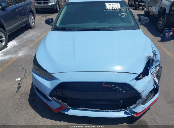 KMHT36AH1LU006829 2020 HYUNDAI VELOSTER N Light Blue Vista del cuadro de instrumentos