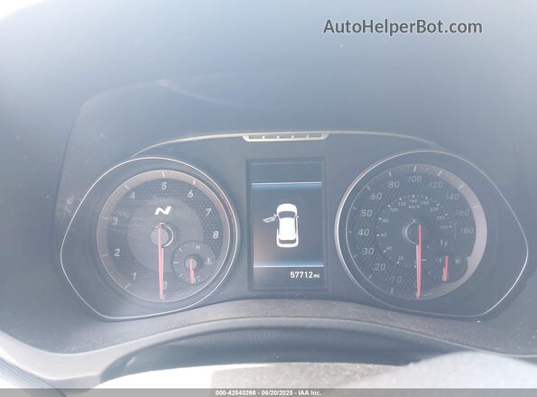 KMHT36AH1LU006829 2020 HYUNDAI VELOSTER N Light Blue Vista de los asientos traseros