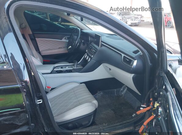 KMTG34LEXKU033184 2019 GENESIS G70 Black Вид салону спереду