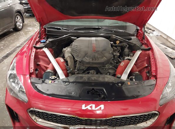 KNAE55LC9P6125464 2023 KIA STINGER Red Widok z tyłu
