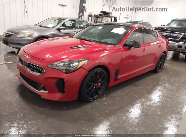 KNAE55LC9P6125464 2023 KIA STINGER Red Przód lewy