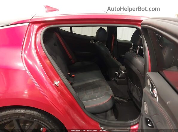 KNAE55LC9P6125464 2023 KIA STINGER Red Widok naklejki z numerem VIN