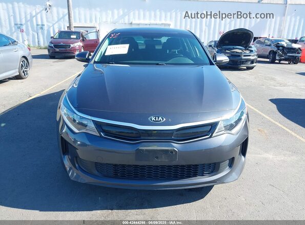 KNAGT4LEXH5012480 2017 KIA OPTIMA HYBRID Серый Вид задней части салона